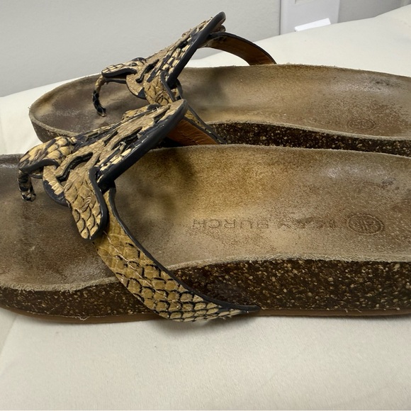 TORY BURCH Miller Cloud Snake Print Sandal 6.5 - Picture 3 of 5